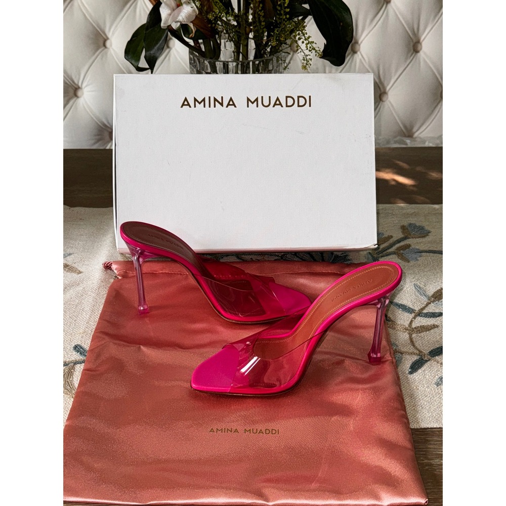 Amina Muaddi
105mm Alexa PVC mules Size 38 - Picture 15 of 16
